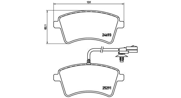 MAGNETI MARELLI stabdžių trinkelių rinkinys, diskinis stabdys 363700468058